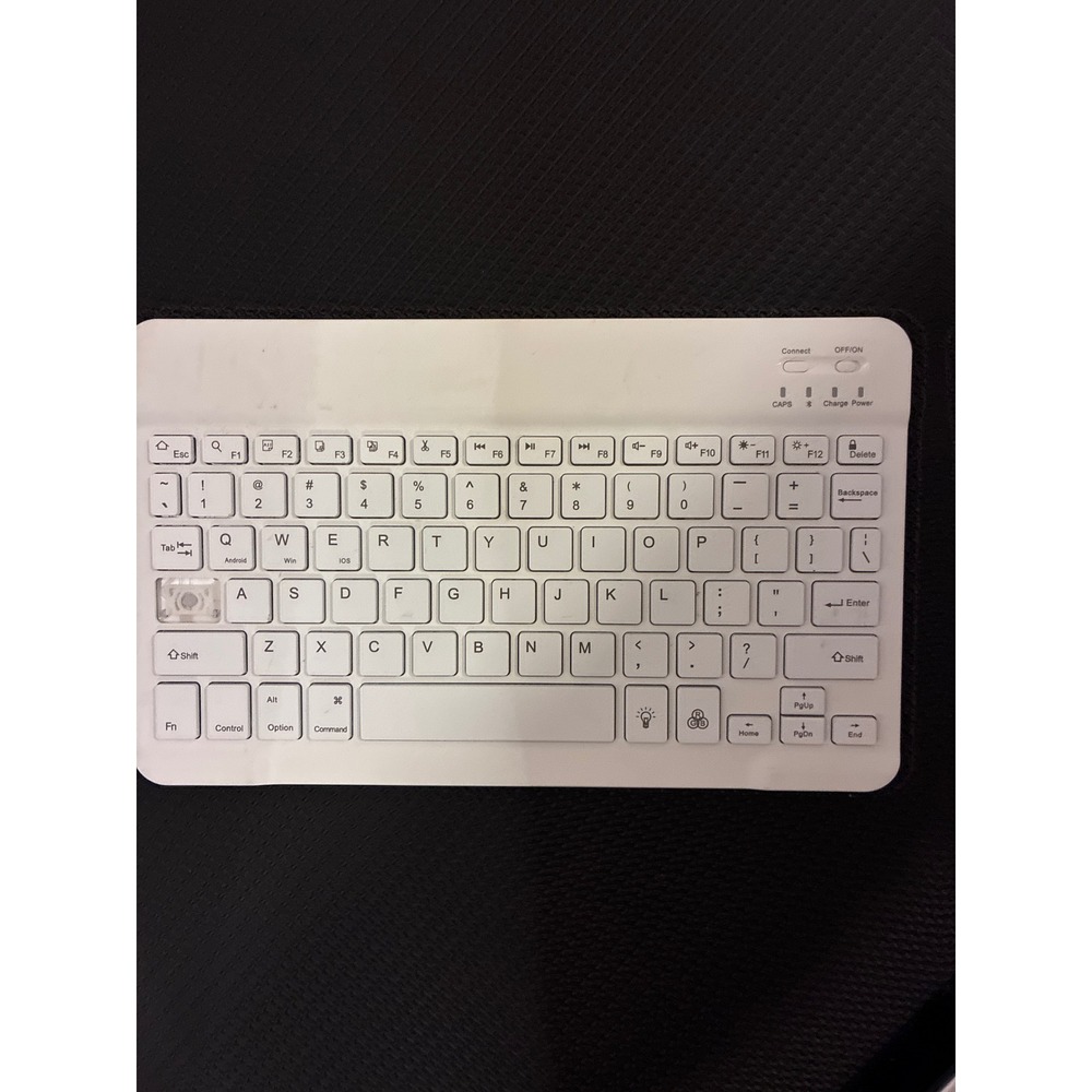 White Ultra Slim Wireless Bluetooth Keyboard for iPad iPhone iOS Android FAIR